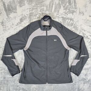 Under Armour All Season Gear Polyester Spandex Blend Jacket Size Large Fits Med